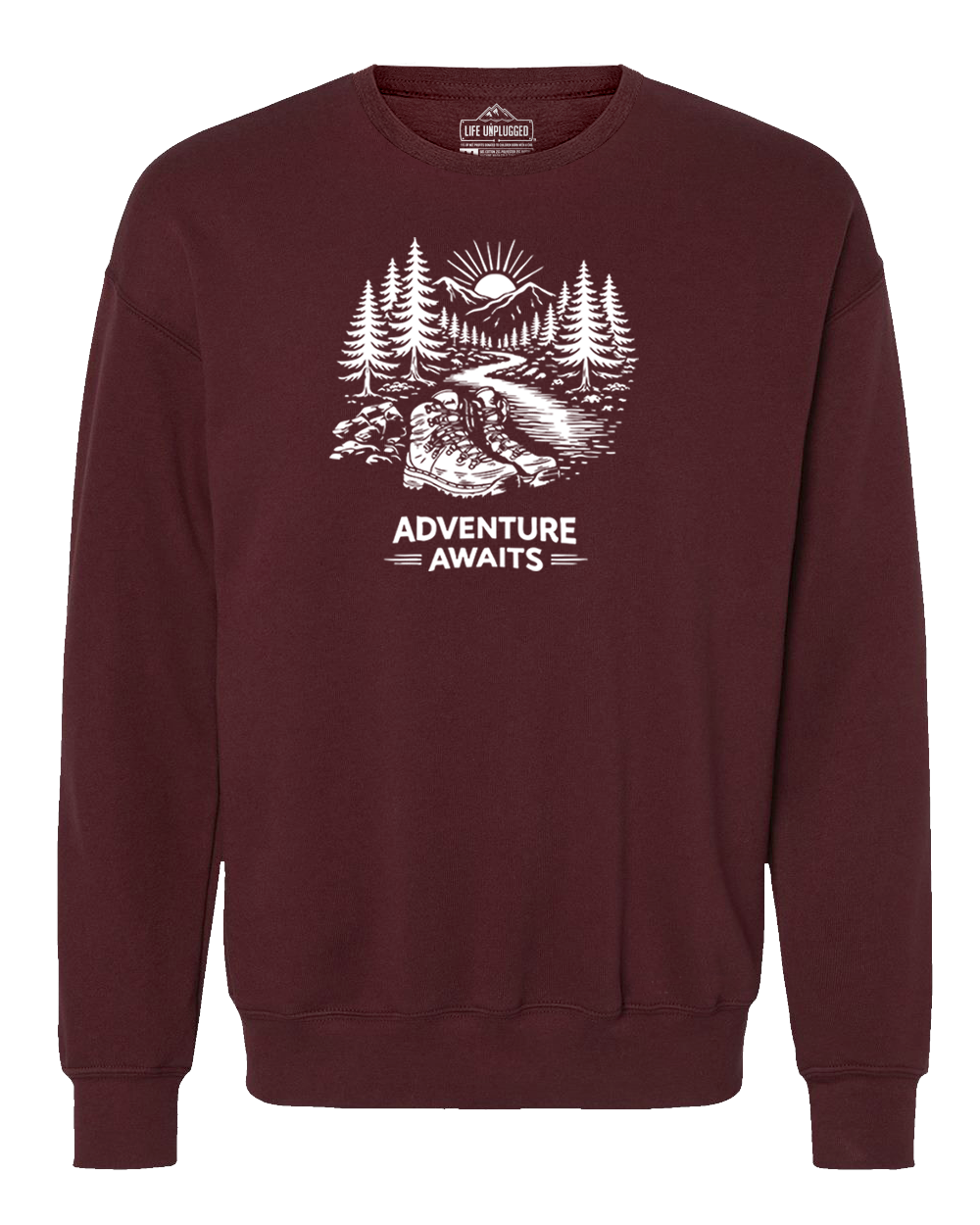 ADVENTURE AWAITS Midweight Super Soft Crewneck