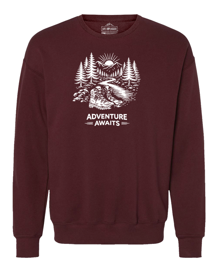 ADVENTURE AWAITS Midweight Super Soft Crewneck