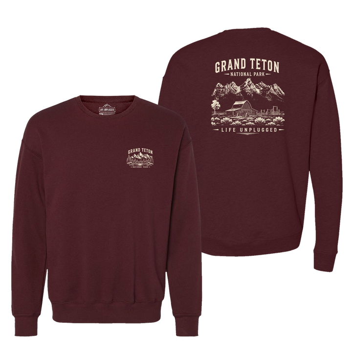 GRAND TETON NATIONAL PARK Midweight Super Soft Crewneck