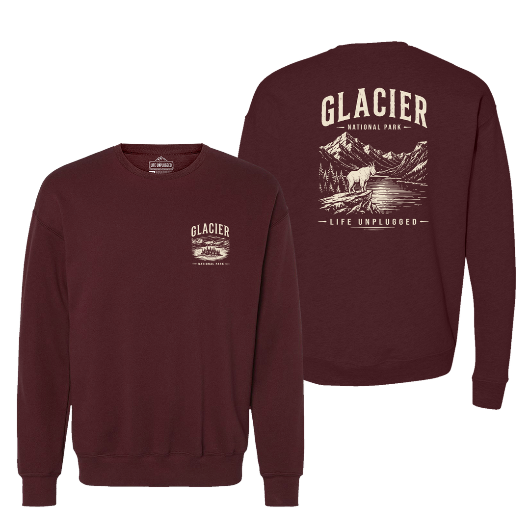 GLACIER NATIONAL PARK Midweight Super Soft Crewneck