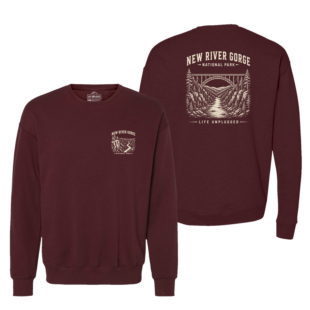 NEW RIVER GORGE NATIONAL PARK Midweight Super Soft Crewneck