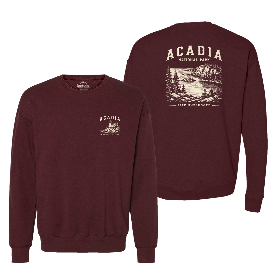 ACADIA NATIONAL PARK Midweight Super Soft Crewneck