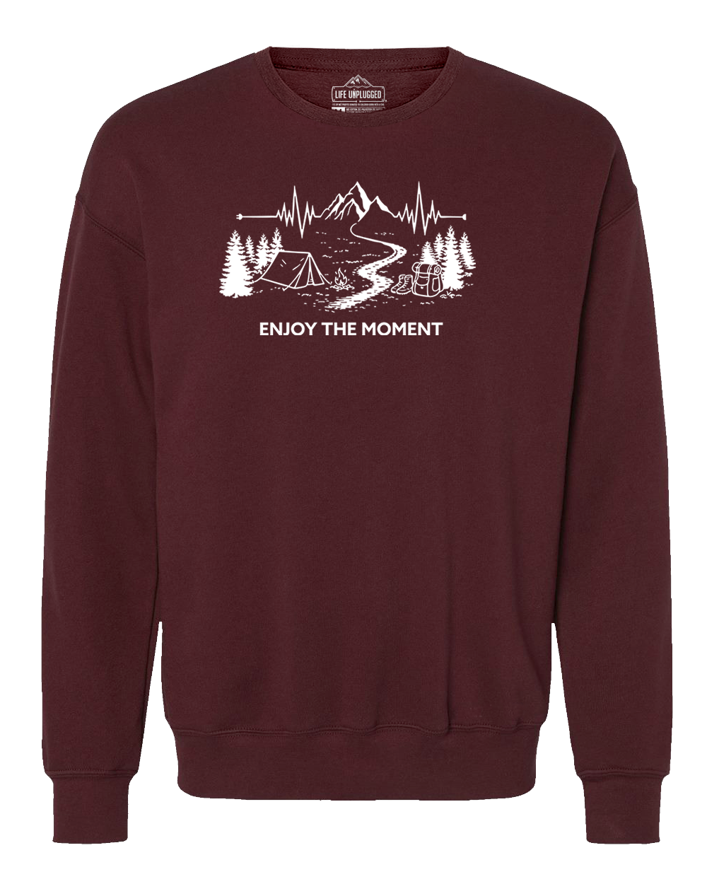 ENJOY THE MOMENT (MOUNTAIN SCENE) Midweight Super Soft Crewneck