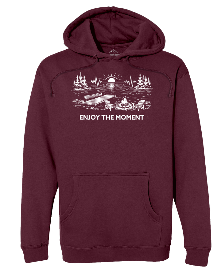 ENJOY THE MOMENT (LAKE SCENE) Heavyweight Hoodie