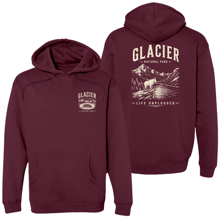 GLACIER NATIONAL PARK Heavyweight Hoodie