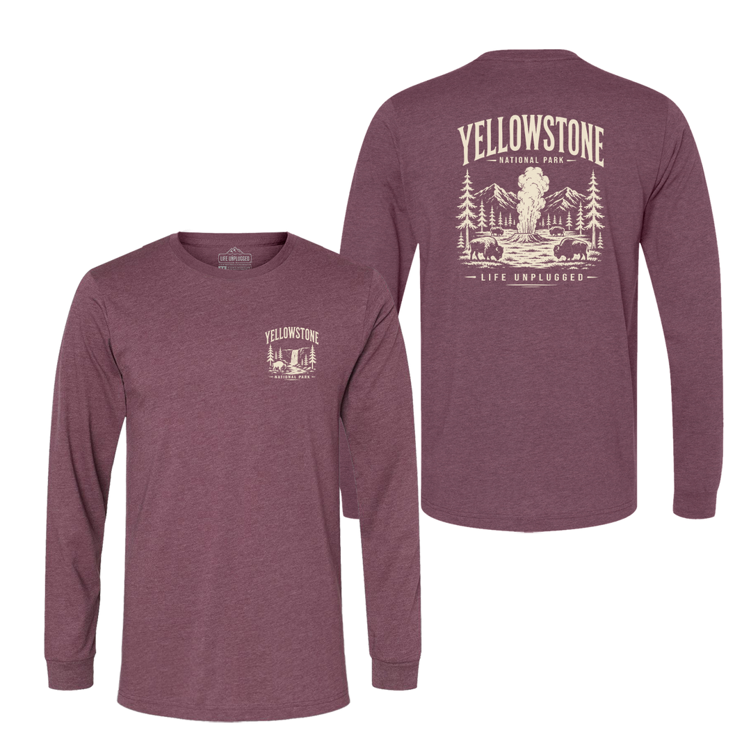 YELLOWSTONE NATIONAL PARK Long Sleeve T-Shirt