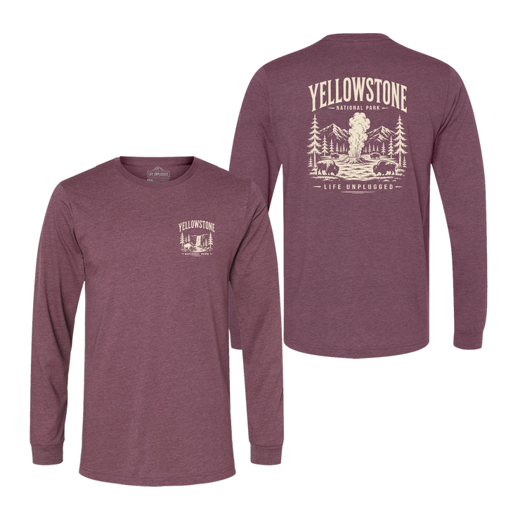 YELLOWSTONE NATIONAL PARK Long Sleeve T-Shirt