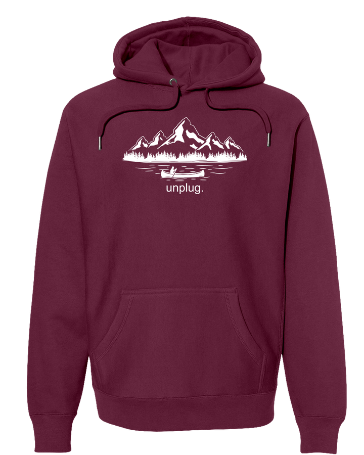 CANOEING IN THE MOUNTAINS Super Heavyweight Hoodie