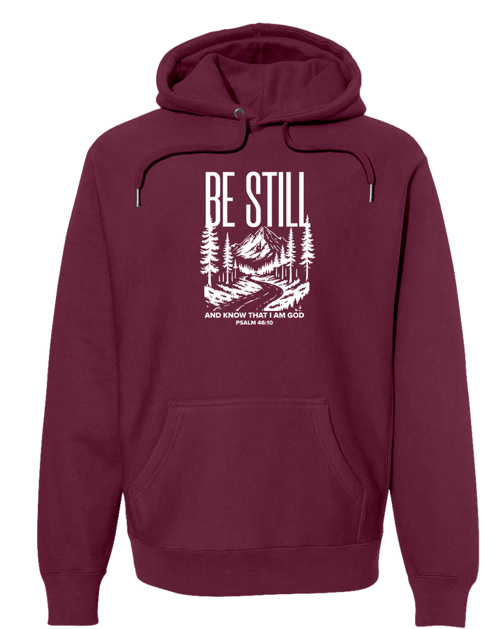 BE STILL IN THE WOODS Super Heavyweight Hoodie