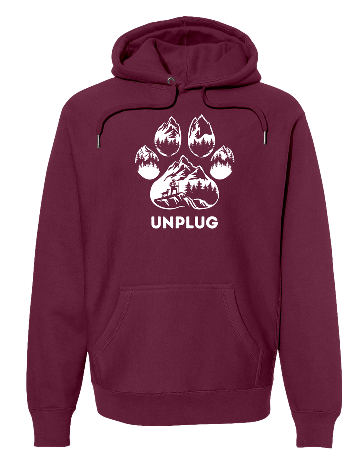 PAW PRINT MOUNTAIN SCENE Super Heavyweight Hoodie