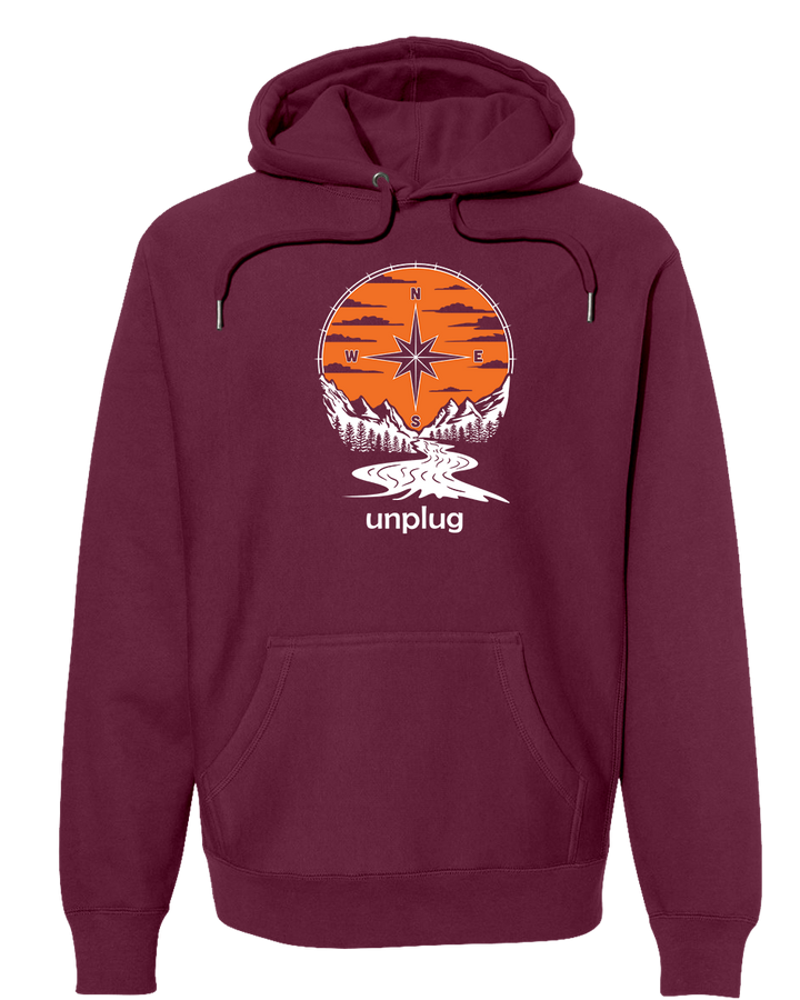COMPASS SUNSET Super Heavyweight Hoodie