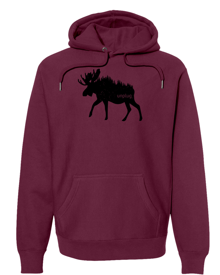 MOOSE IN THE TREES Super Heavyweight Hoodie
