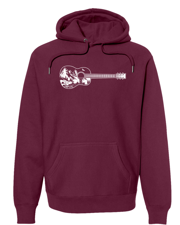GUITAR MOUNTAIN SCENE Super Heavyweight Hoodie