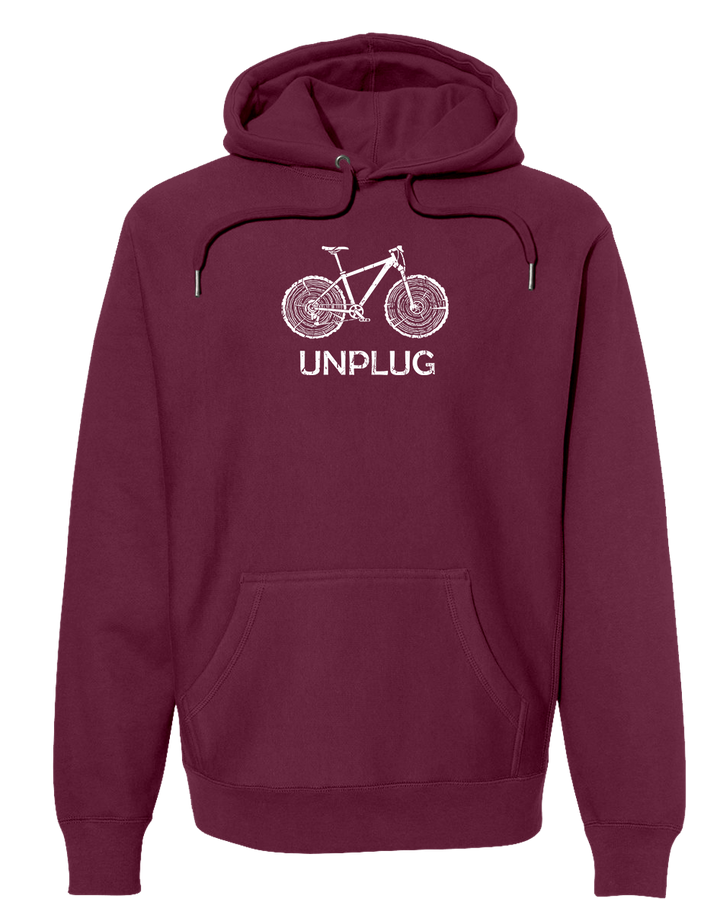 MOUNTAIN BIKE TREE STUMPS Super Heavyweight Hoodie