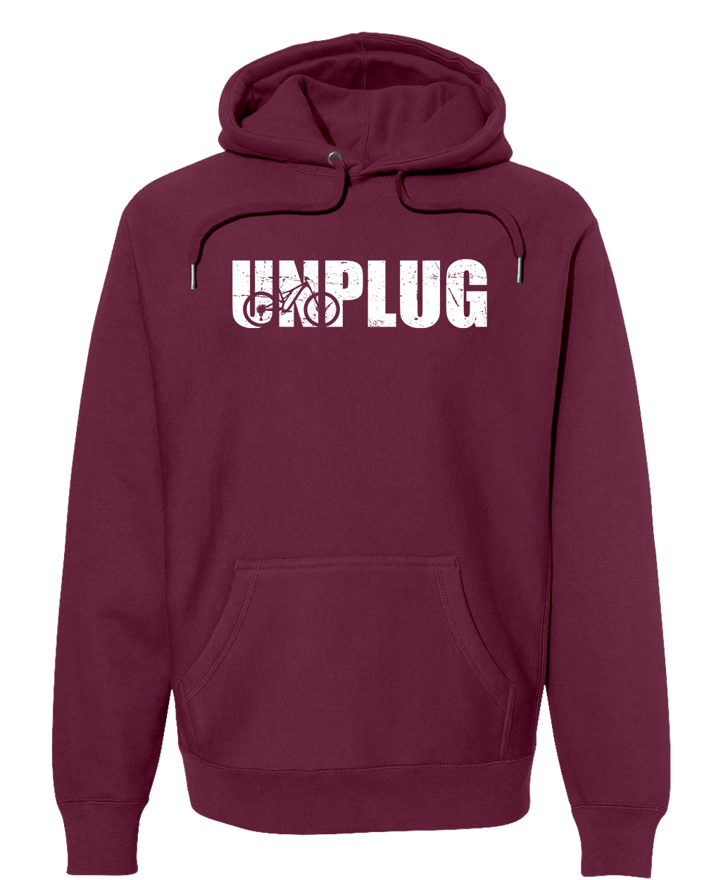 UNPLUG MOUNTAIN BIKE SILHOUETTE Super Heavyweight Hoodie