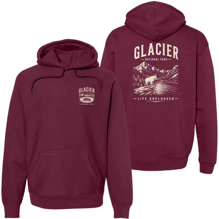 GLACIER NATIONAL PARK Super Heavyweight Hoodie