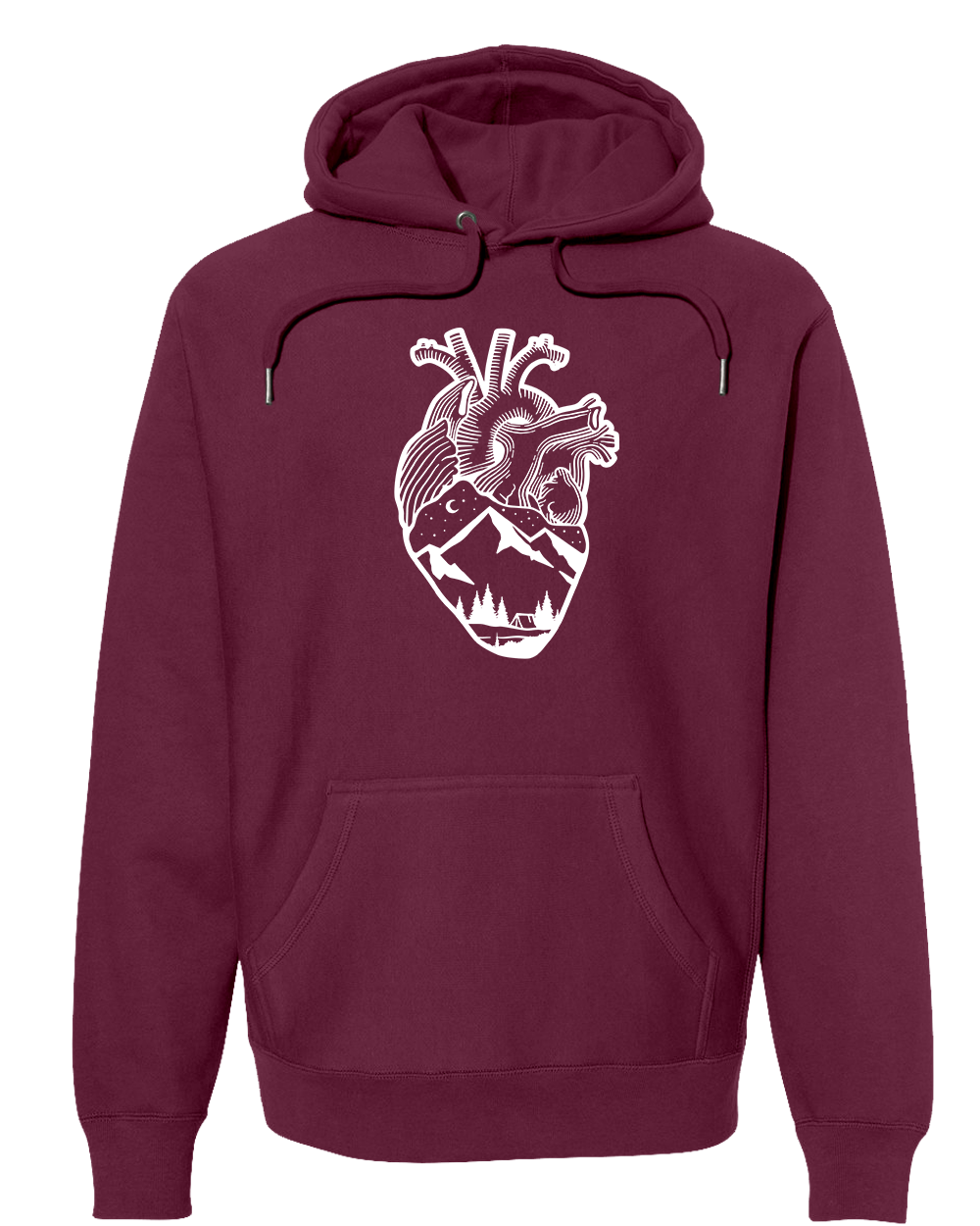 ANATOMICAL HEART (FULL CHEST) Super Heavyweight Hoodie