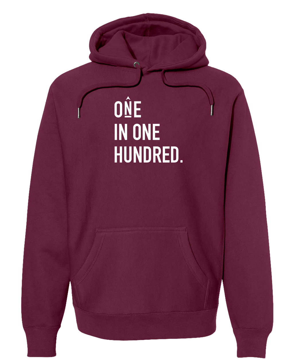 ONE IN ONE HUNDRED STACKED Super Heavyweight Hoodie