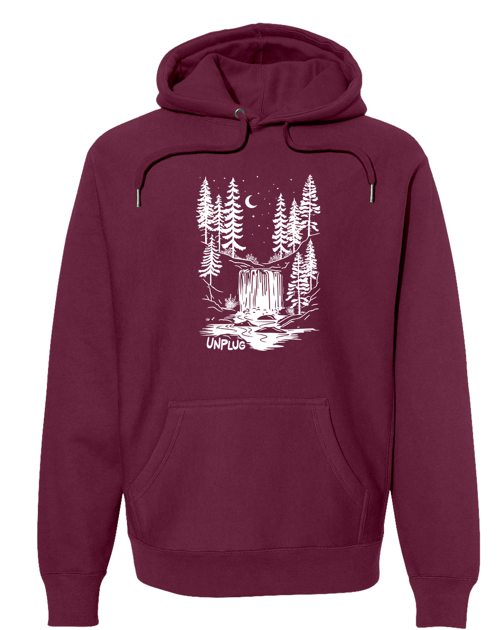 WATERFALL UNDER THE STARS Super Heavyweight Hoodie