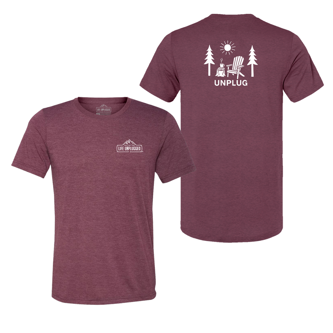 READING IN THE WOODS Triblend T-Shirt