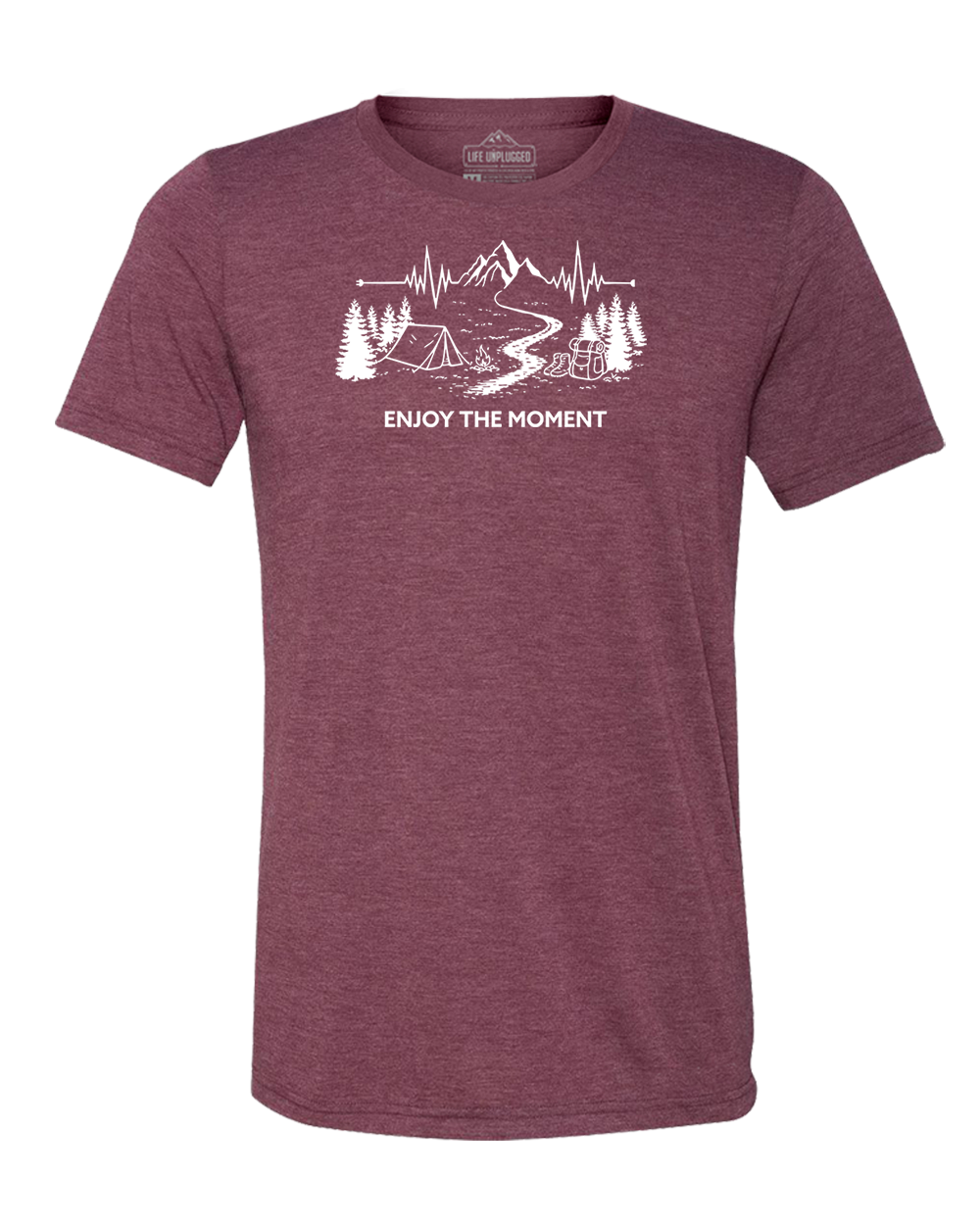 ENJOY THE MOMENT (MOUNTAIN SCENE) Triblend T-Shirt
