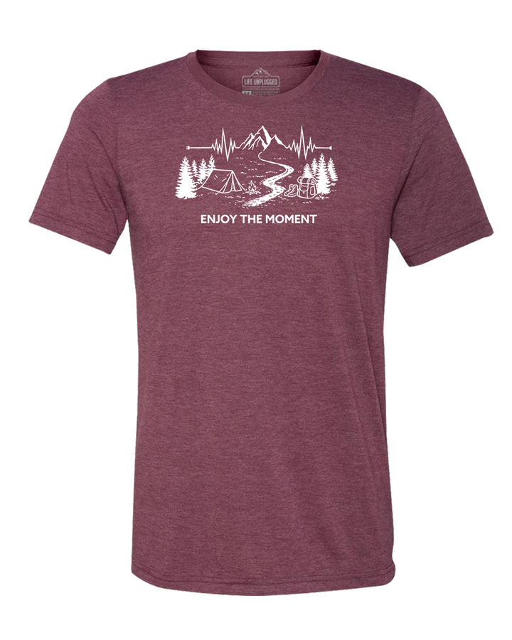 ENJOY THE MOMENT (MOUNTAIN SCENE) Triblend T-Shirt