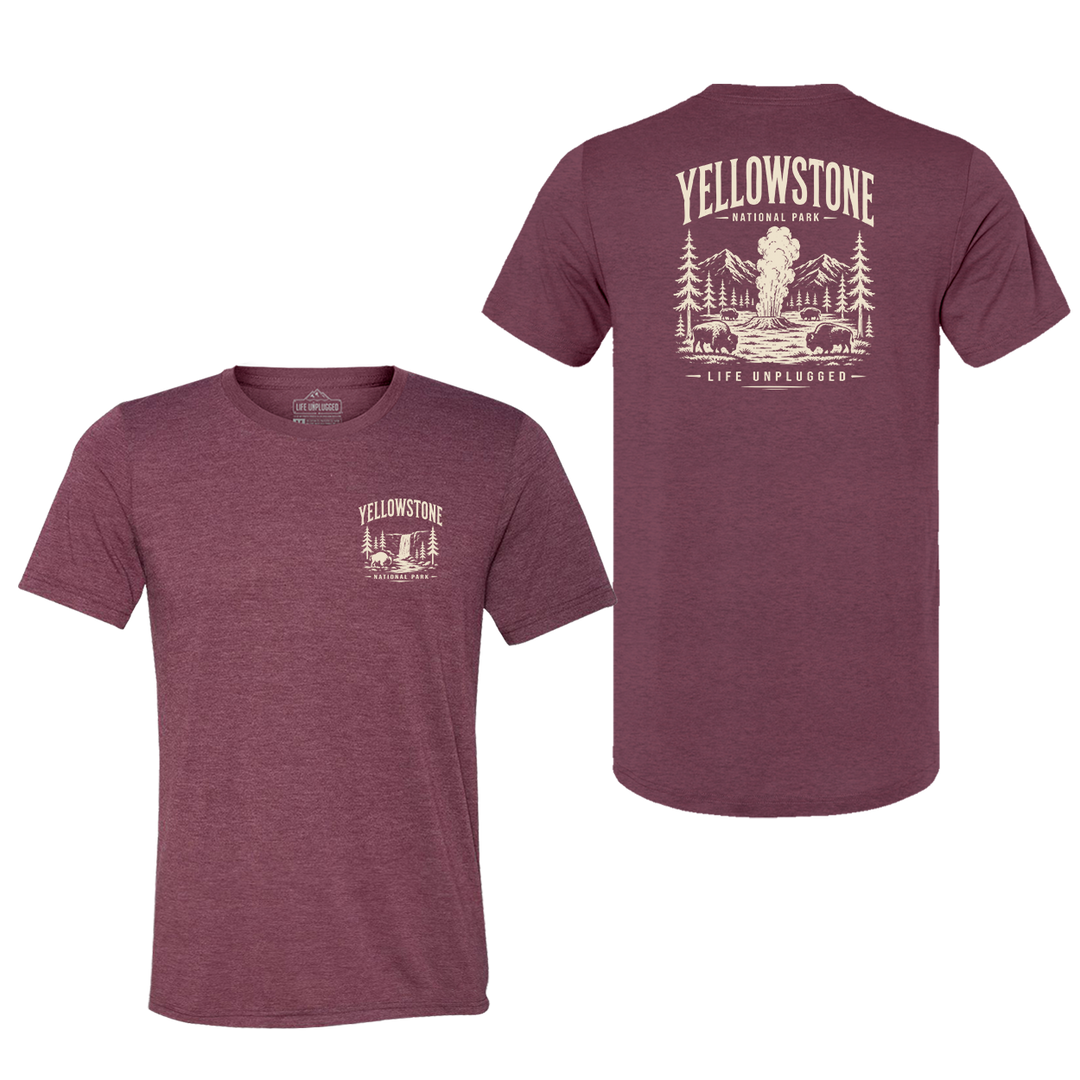 YELLOWSTONE NATIONAL PARK Triblend T-Shirt