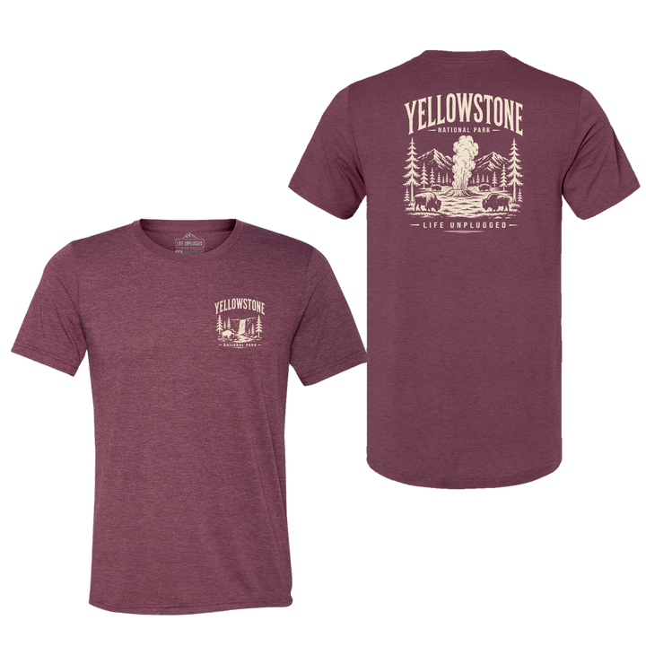 YELLOWSTONE NATIONAL PARK Triblend T-Shirt