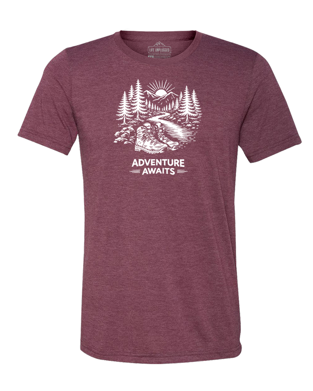 ADVENTURE AWAITS Triblend T-Shirt