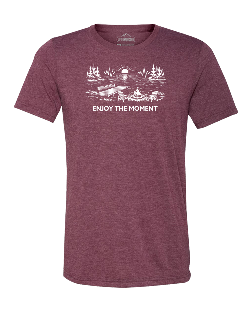 ENJOY THE MOMENT (LAKE SCENE) Triblend T-Shirt