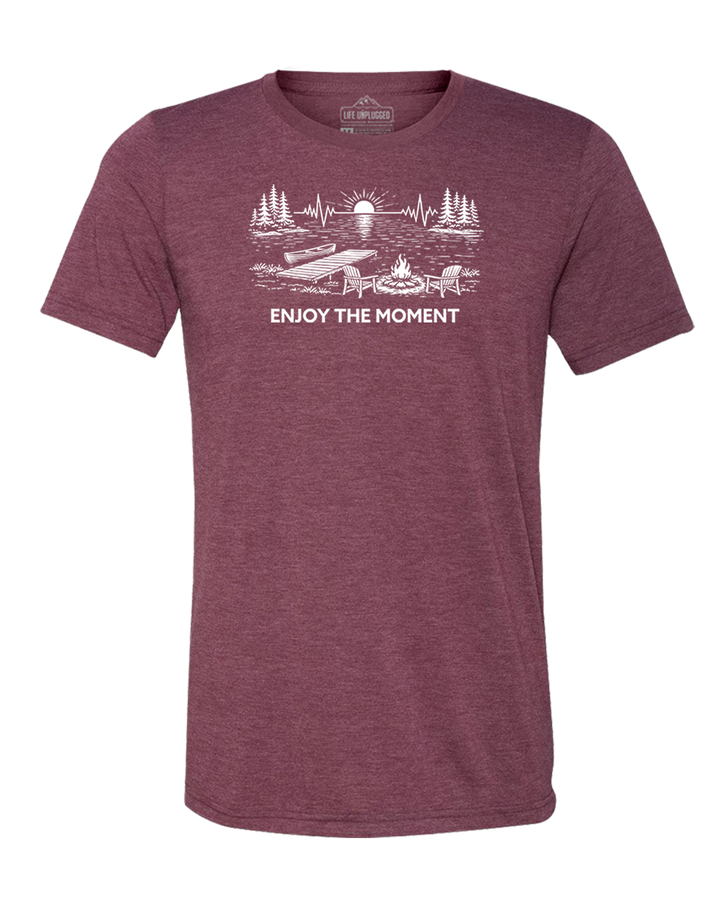 ENJOY THE MOMENT (LAKE SCENE) Triblend T-Shirt