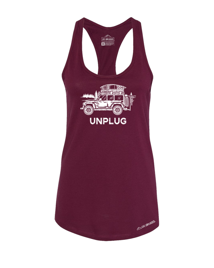 Off-road Vehicle Premium Women's Relaxed Fit Racerback Tank Top - Life Unplugged