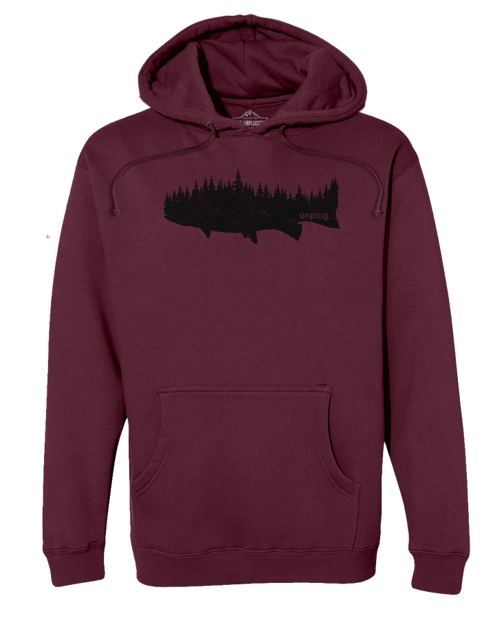 TROUT IN THE TREES Heavyweight Hoodie