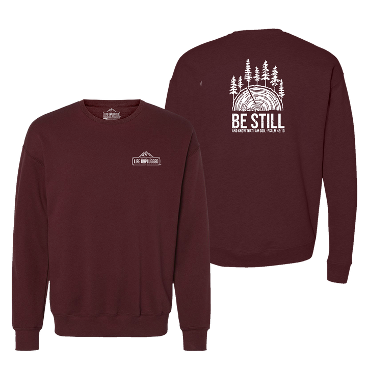 BE STILL IN THE WOODS Midweight Super Soft Crewneck