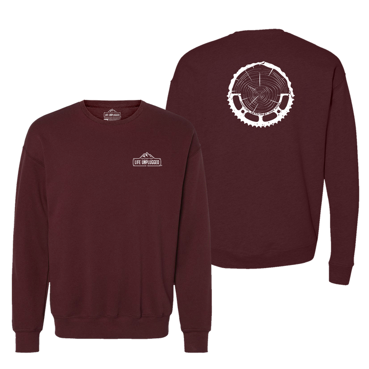 Tree Rings Chainring Midweight Super Soft Crewneck Sweatshirt