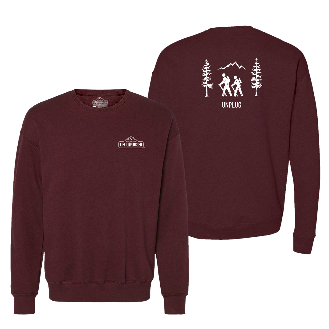 Hiking Scene Midweight Super Soft Crewneck Sweatshirt
