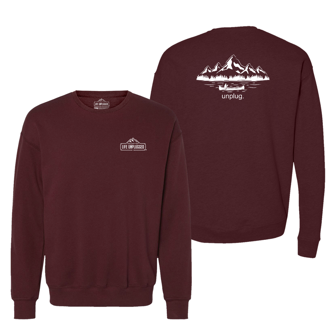Canoeing In The Mountains Midweight Super Soft Crewneck Sweatshirt