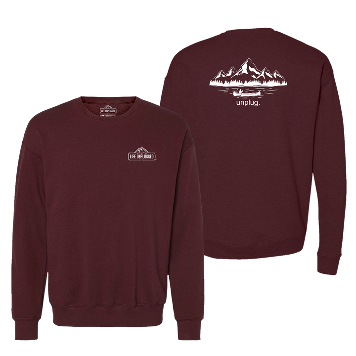 Canoeing In The Mountains Midweight Super Soft Crewneck Sweatshirt