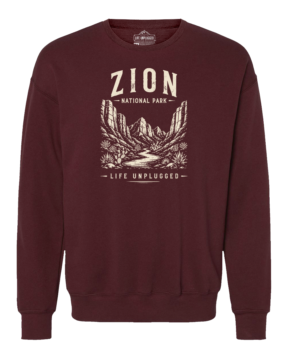 ZION NATIONAL PARK Midweight Super Soft Crewneck