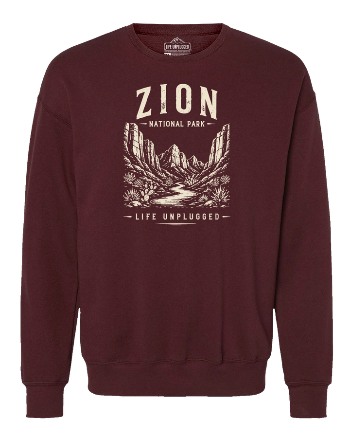 ZION NATIONAL PARK Midweight Super Soft Crewneck