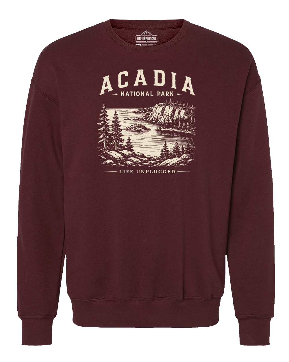ACADIA NATIONAL PARK Midweight Super Soft Crewneck