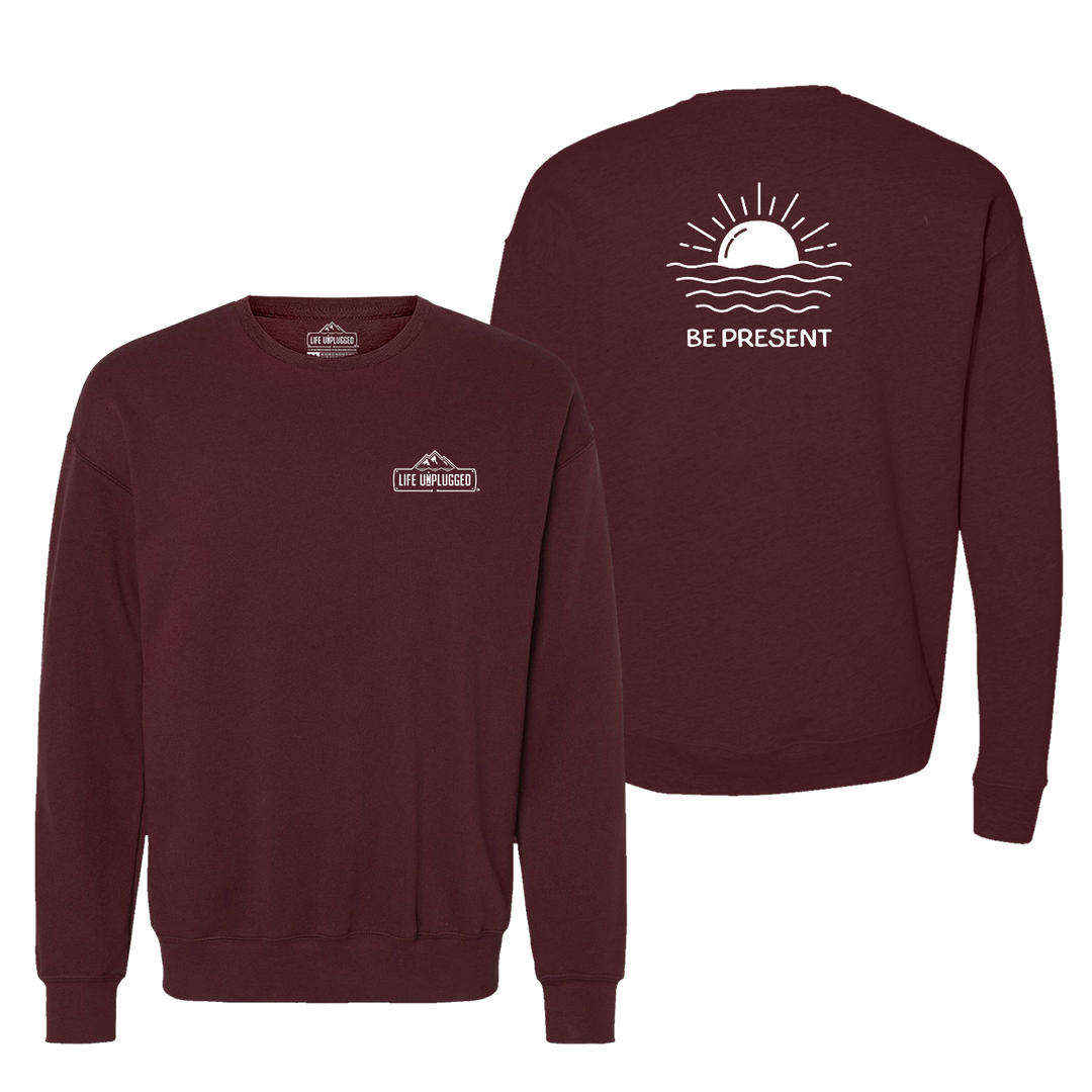 Ocean Sunset Midweight Super Soft Crewneck Sweatshirt