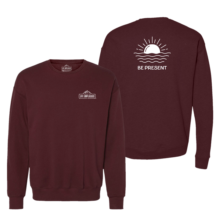 Ocean Sunset Midweight Super Soft Crewneck Sweatshirt