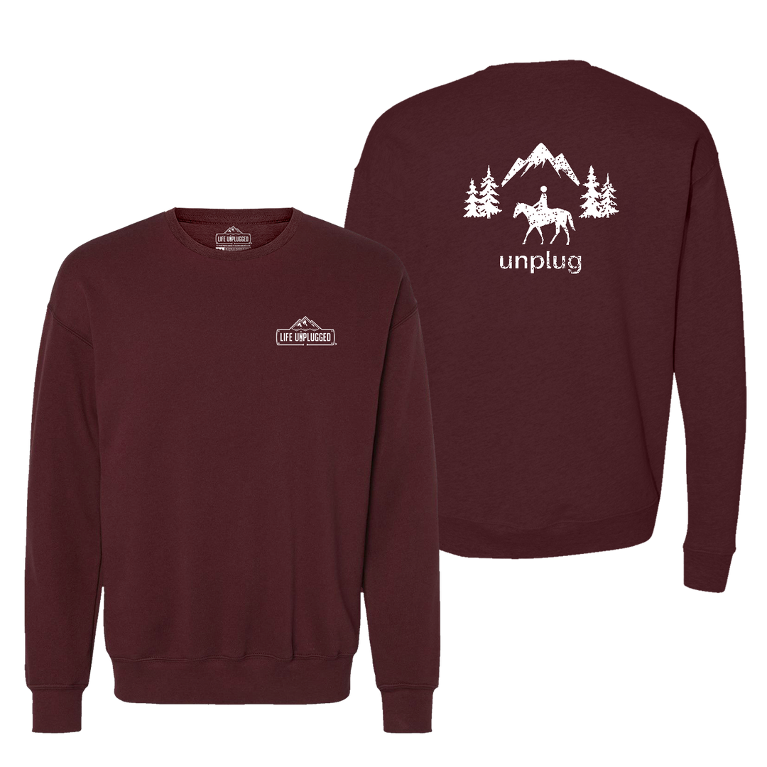 Horseback Riding Midweight Super Soft Crewneck Sweatshirt
