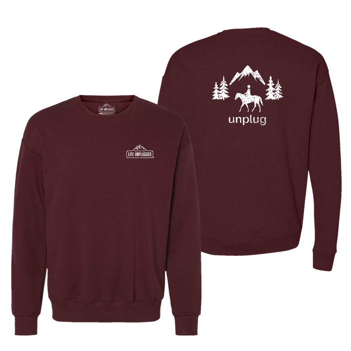 Horseback Riding Midweight Super Soft Crewneck Sweatshirt