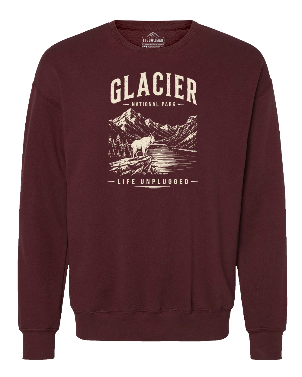 GLACIER NATIONAL PARK Midweight Super Soft Crewneck