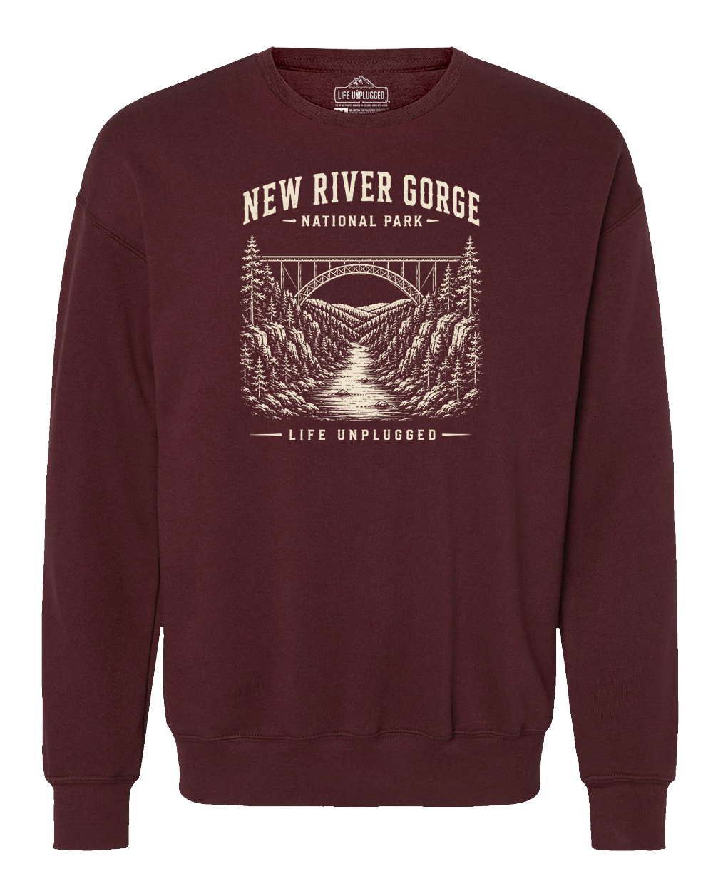 NEW RIVER GORGE NATIONAL PARK Midweight Super Soft Crewneck