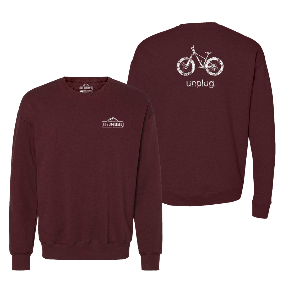 Fat Tire Bike Midweight Super Soft Crewneck Sweatshirt