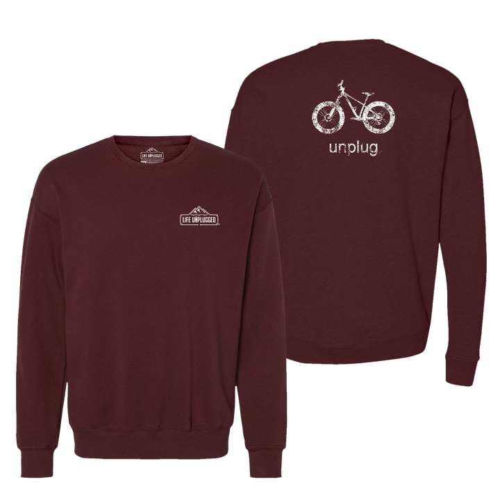 Fat Tire Bike Midweight Super Soft Crewneck Sweatshirt