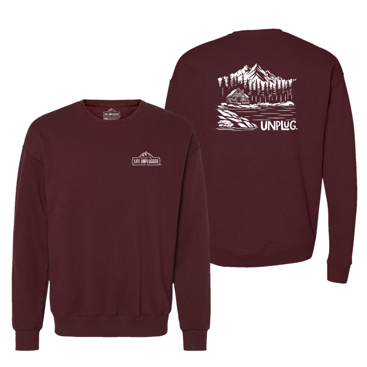 Cabin In The Woods Midweight Super Soft Crewneck Sweatshirt